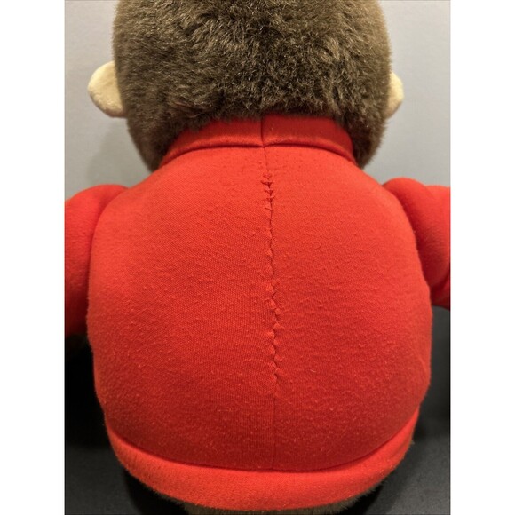 VINTAGE CURIOUS GEORGE Monkey GUND PLUSH DOLL STUFFED ANIMAL Plush RED CAP - Picture 9 of 9